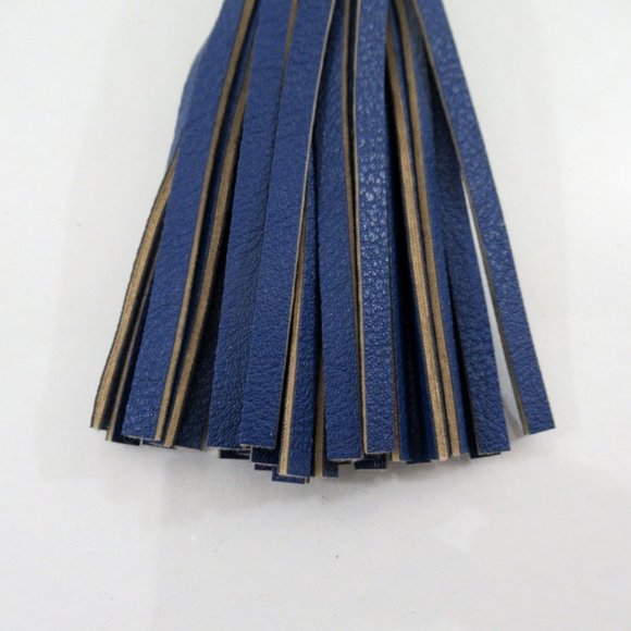 Jack Rogers Tassel Key Fob Key Chain Bag Purse Tassel Charm Blue - Picture 6 of 6